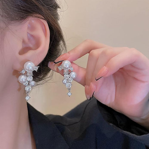 ARETES PERLAS Y CRISTAL [PV1-WHATSAPP-MEGAOFERTAPLUS]