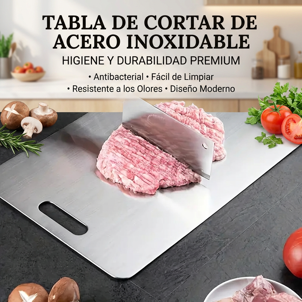 TABLA PARA PICAR DE ACERO [PV2-META-MEGAOFERTAPLUS]