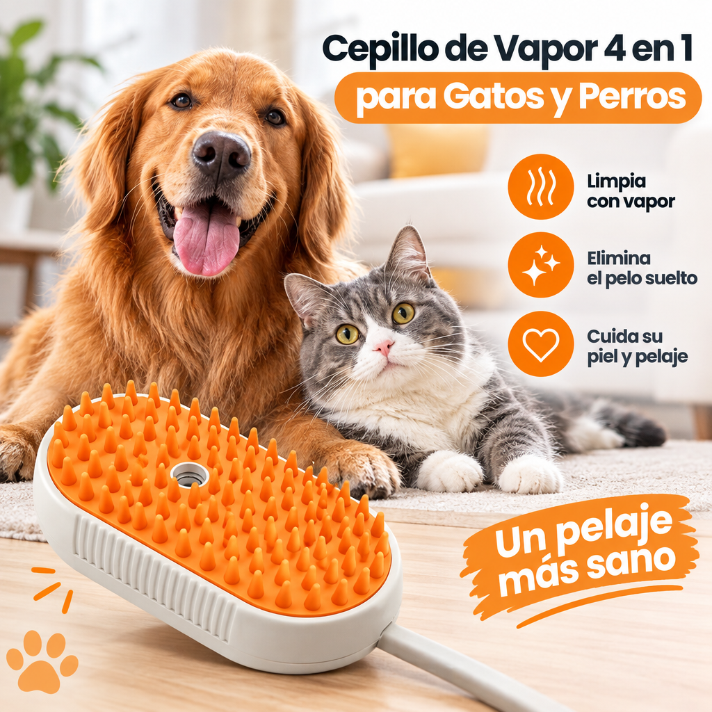 CEPILLO DE MASCOTAS A VAPOR [PV1-WHATSAPP-MEGAOFERTAPLUS]